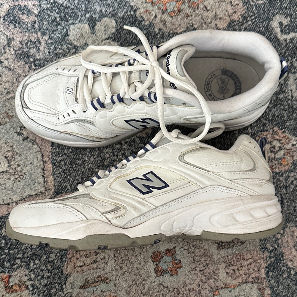 New Balance 407 Cream and Gray Athletic Shoes